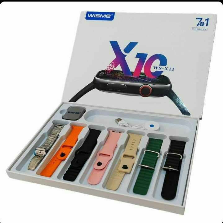 ساعت مچی هوشمند WS-X11 سری 10 به همراه 7 بند