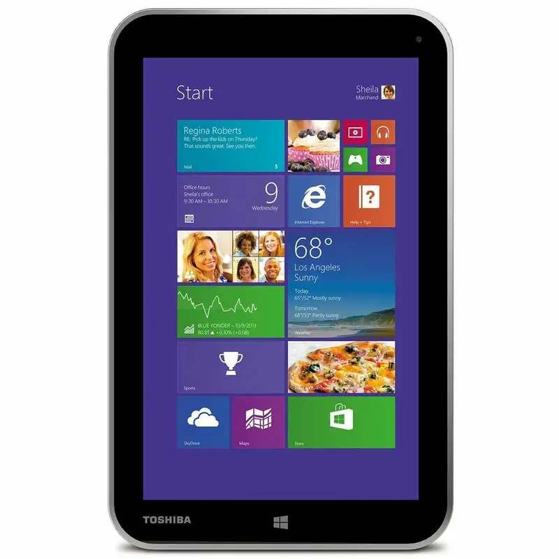 تبلت 8اینچ ویندوزی توشیبا مدل WT8 ظرفیت 64 گیگابایت رم 2 گیگابایتToshiba windows Tablet